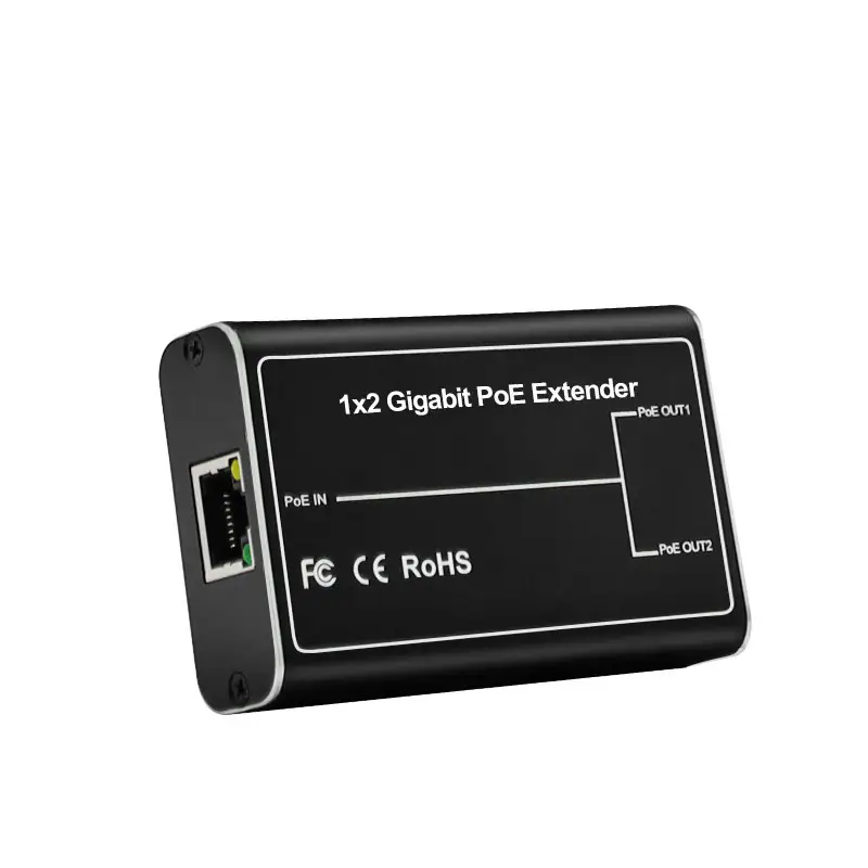 Standard 1 Input 2 Output Gigabit PoE Extender 30W for Monitoring Network - Image 2