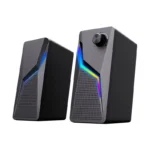 Portable 2.0 USB Wired RGB Luminous Gaming Desktop Computer Speaker