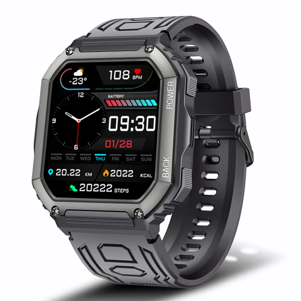 Smartwatch with 1.8-Inch Display, Bluetooth Calling, and Comprehensive Health Monitoring