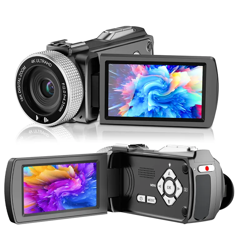 Ultra HD 4K Video Camera Camcorder with 3-Inch Screen and 18X Digital Zoom