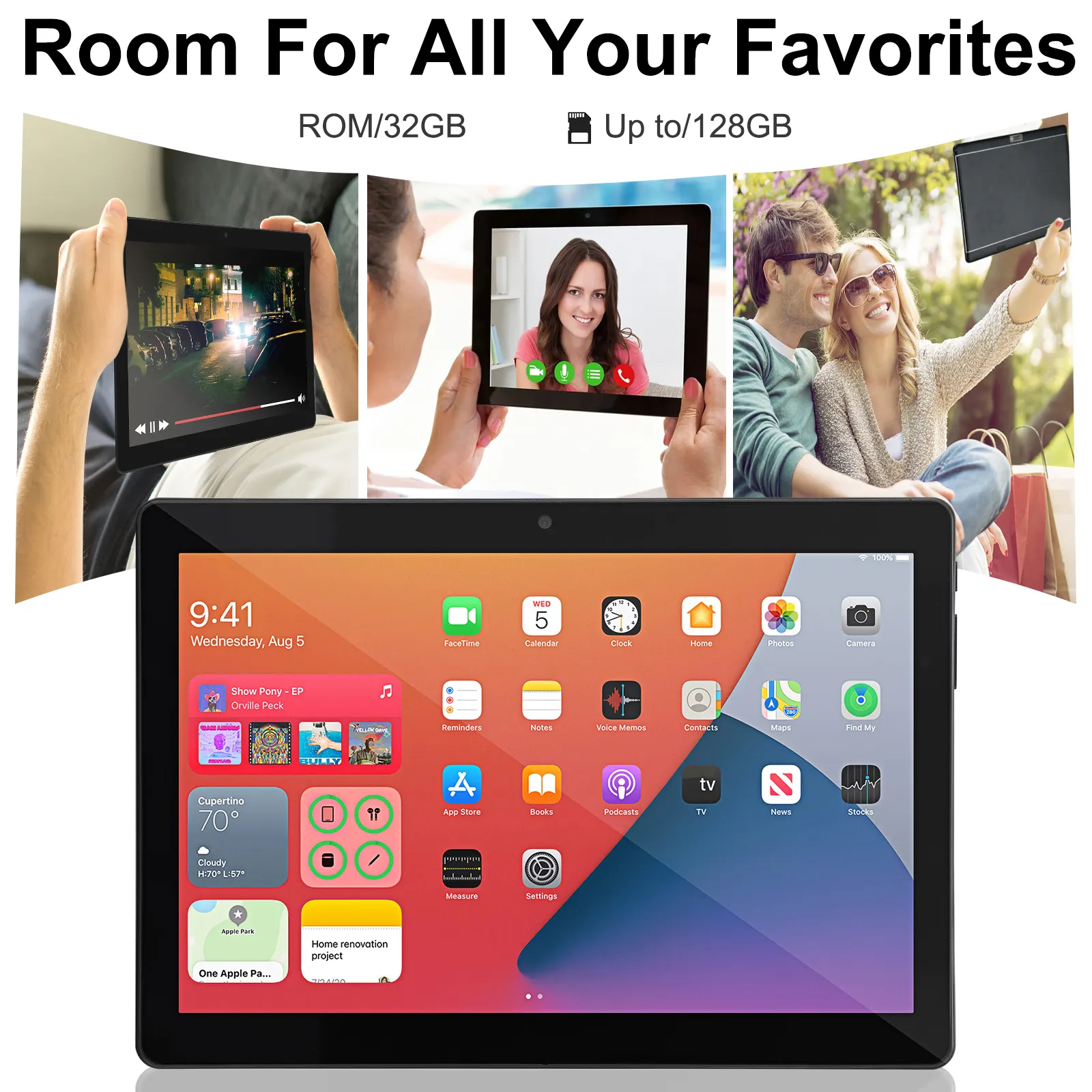 10-Inch Android Tablet with Quad-Core Processor & Dual Camera - Image 3