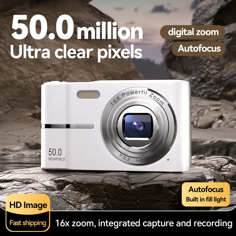 M03 Mini Digital Camera with 2.4-Inch Screen and 1080P Video Recording