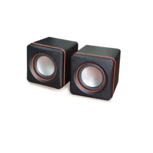 Portable USB Mini Wired Desktop/Laptop Speakers – 2.0 Channel Stereo Sound
