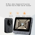 4.3-Inch Touch Screen Smart Video Doorbell with Monitor and Intercom