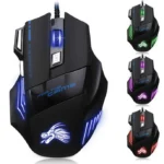 7-Color RGB Breathing LED Optical Wired Gaming Mouse