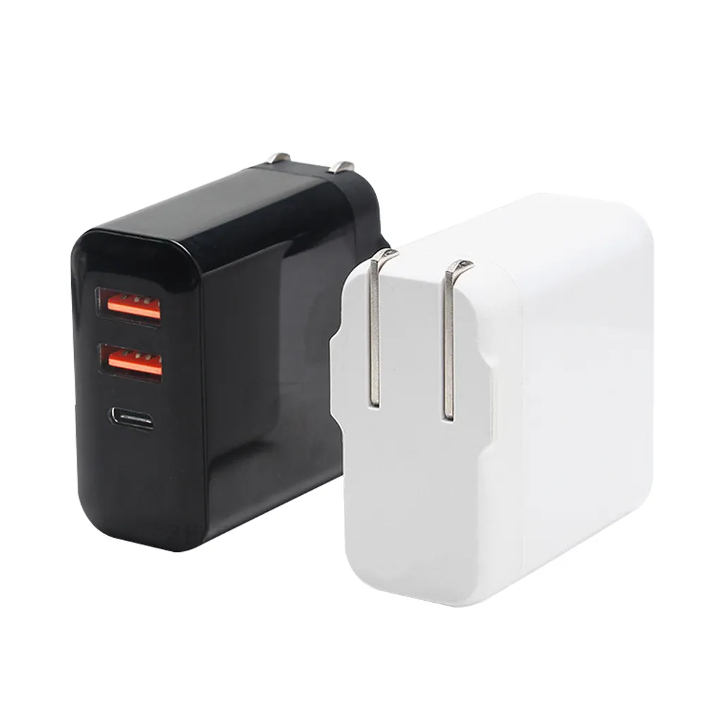 Plug Phone Charger 30W Fast Charging with Type-C and USB Output for Android & iPhone - Image 2