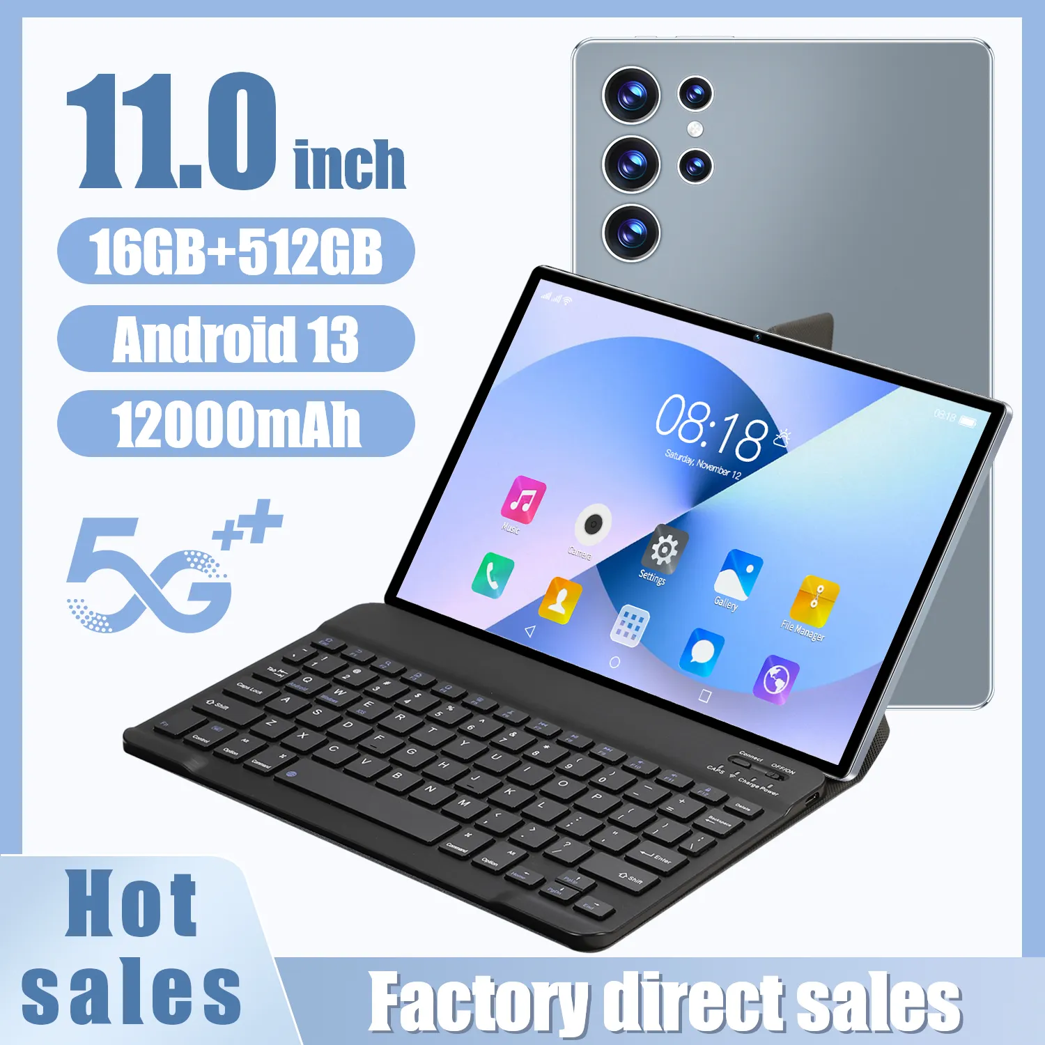 10.1-Inch Display, 16GB RAM, 512GB Storage, MTK Octa-Core Processor, 5G Connectivity, Dual SIM, Wi-Fi - Image 2