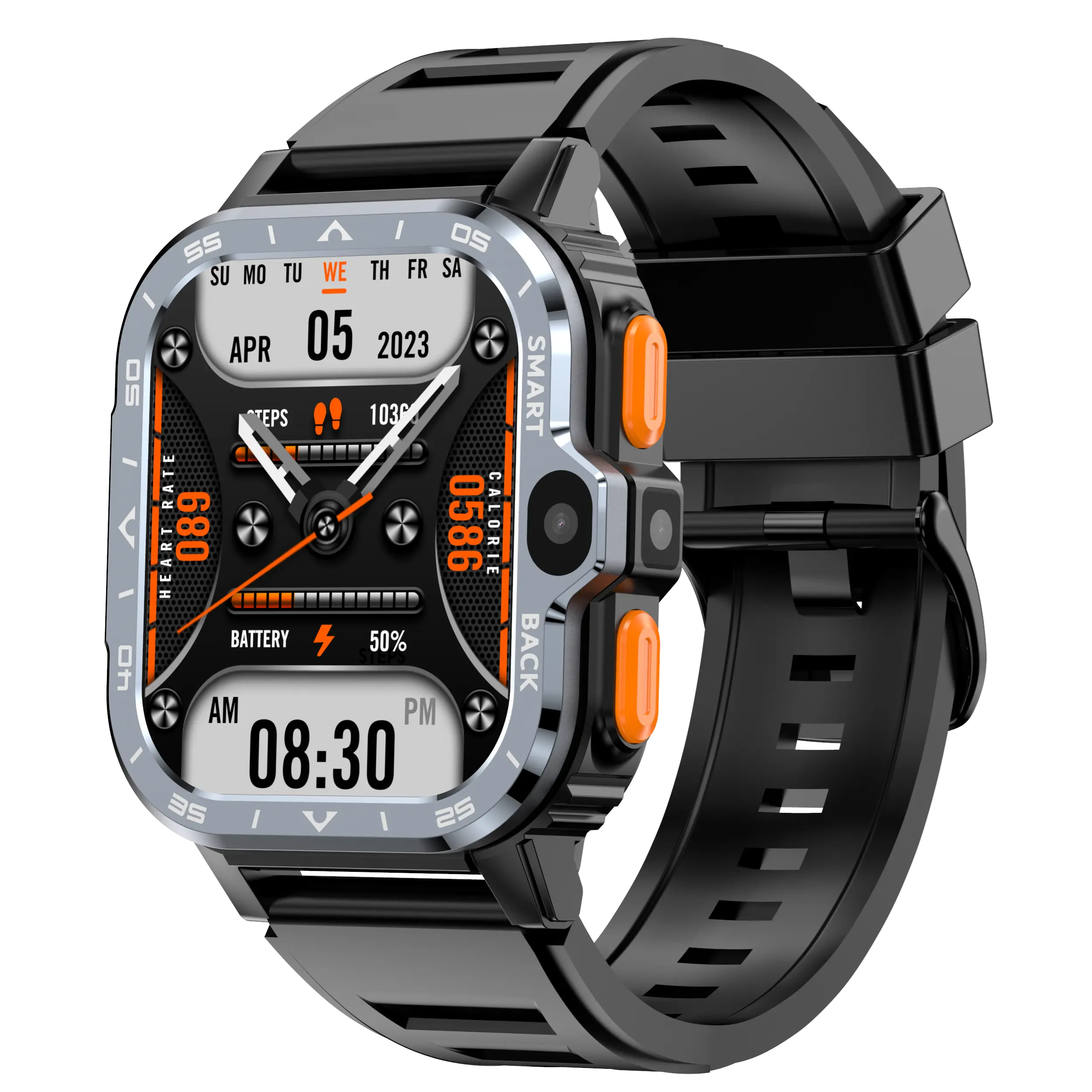 4G Android Smartwatch with 2.03-Inch HD Display, Dual Cameras, and Comprehensive Connectivity - Image 3