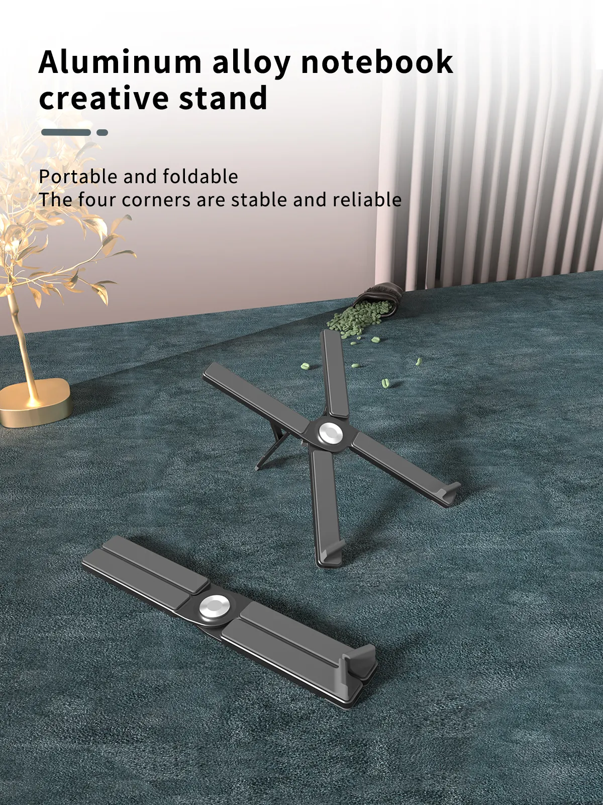 Comfortable Aluminium Alloy Adjustable Laptop Stand