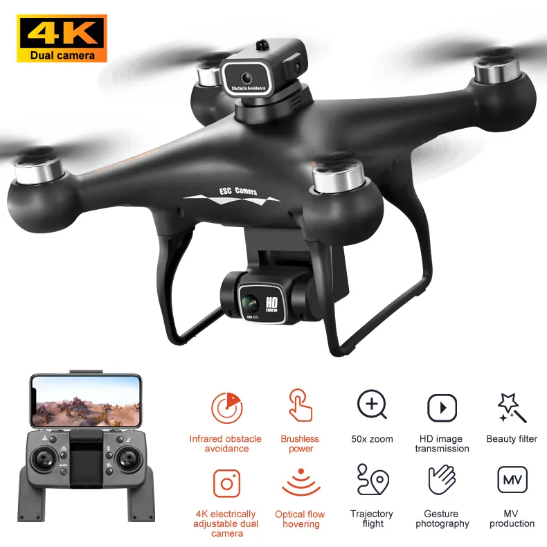 Portable FPV Mini Drone with 4K HD Dual Camera, Obstacle Avoidance, and Foldable Design - Image 2