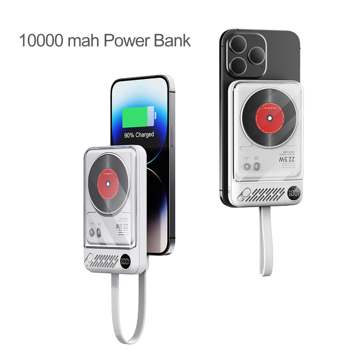 10000mAh Fast Charging Power Bank with Wireless Charging – 22.5W PD Quick Charger - Image 3