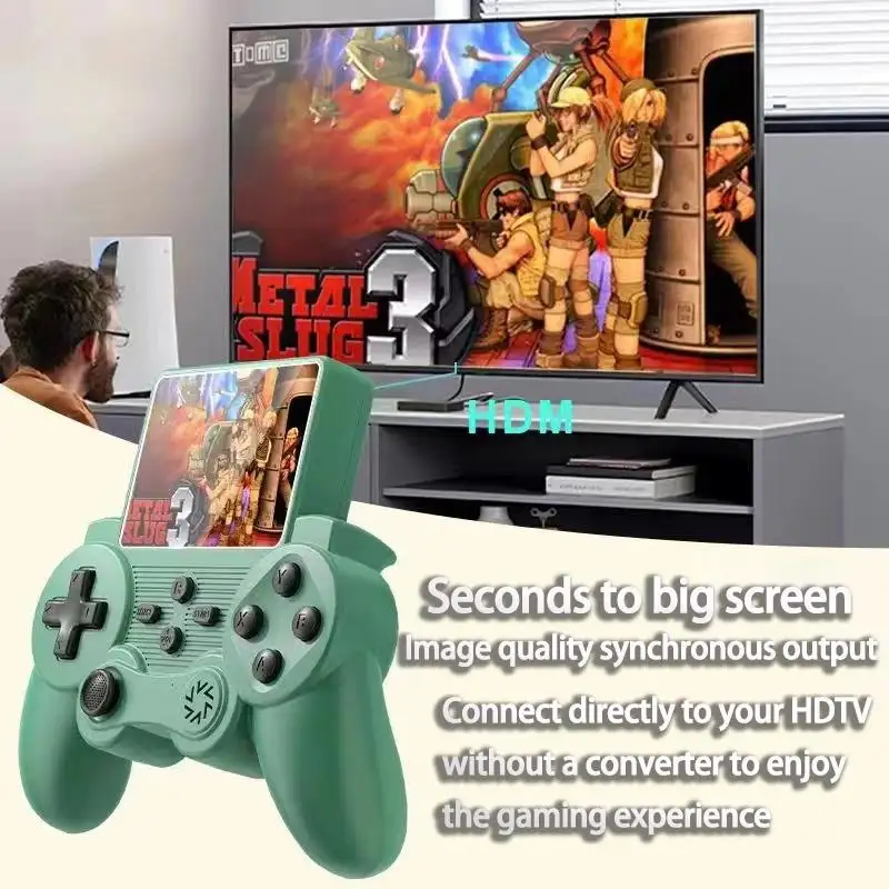 Family Recreation Video Game Console with Built-in 520 Classic Games, Dual Controllers, and AV Output - Image 3