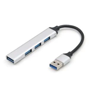 4-Port USB 3.0 Hub with High-Speed Type-C Splitter, USB 3.0 and 2.0 Ports