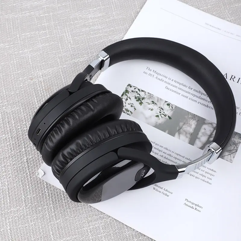 Wired & Wireless Noise-Canceling Headphones with AI Assistant Support - Image 2