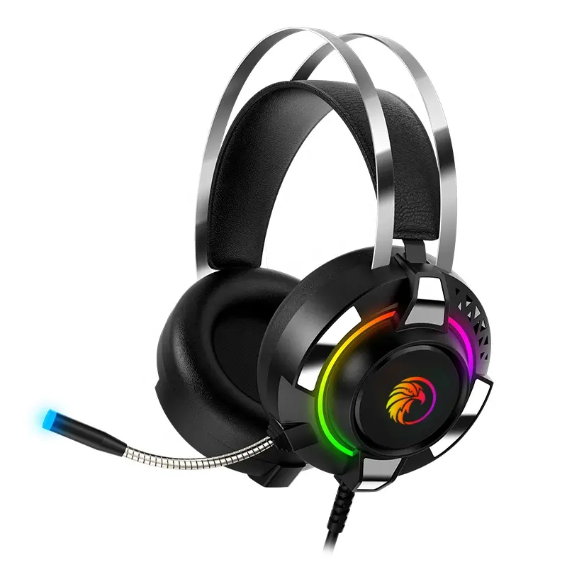 Wired 3.5mm Gaming Headset with 7.1 Stereo Sound & LED Lighting