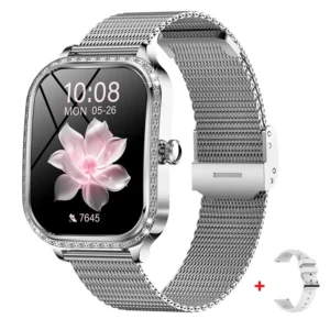 1.75-inch Lady Smart Watch – Health Monitoring, Bluetooth Calling, Waterproof, Blood Oxygen & Multi-Sport Modes