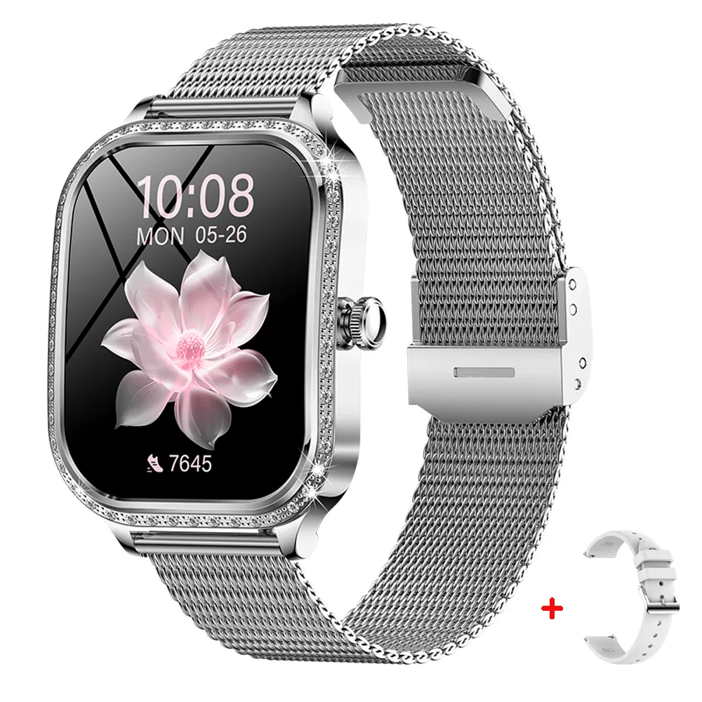 1.75-inch Lady Smart Watch – Health Monitoring, Bluetooth Calling, Waterproof, Blood Oxygen & Multi-Sport Modes
