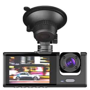 1080P Dual-Lens Dash Cam for Front & Cabin Recording