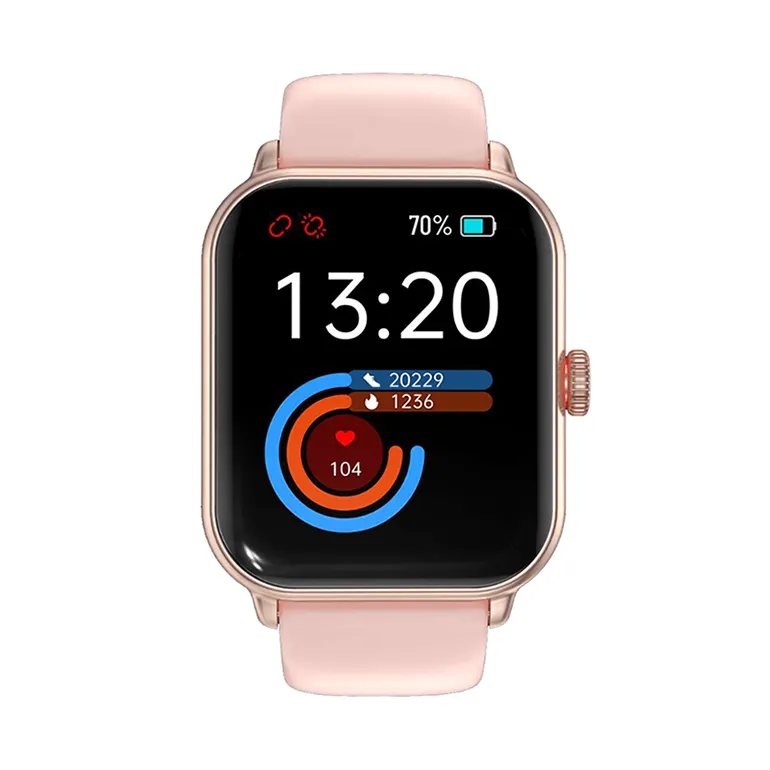 Smart Sports Couple Watch with LED Eye Protection Screen, IP68 Waterproof, and Multi-Function Tracker