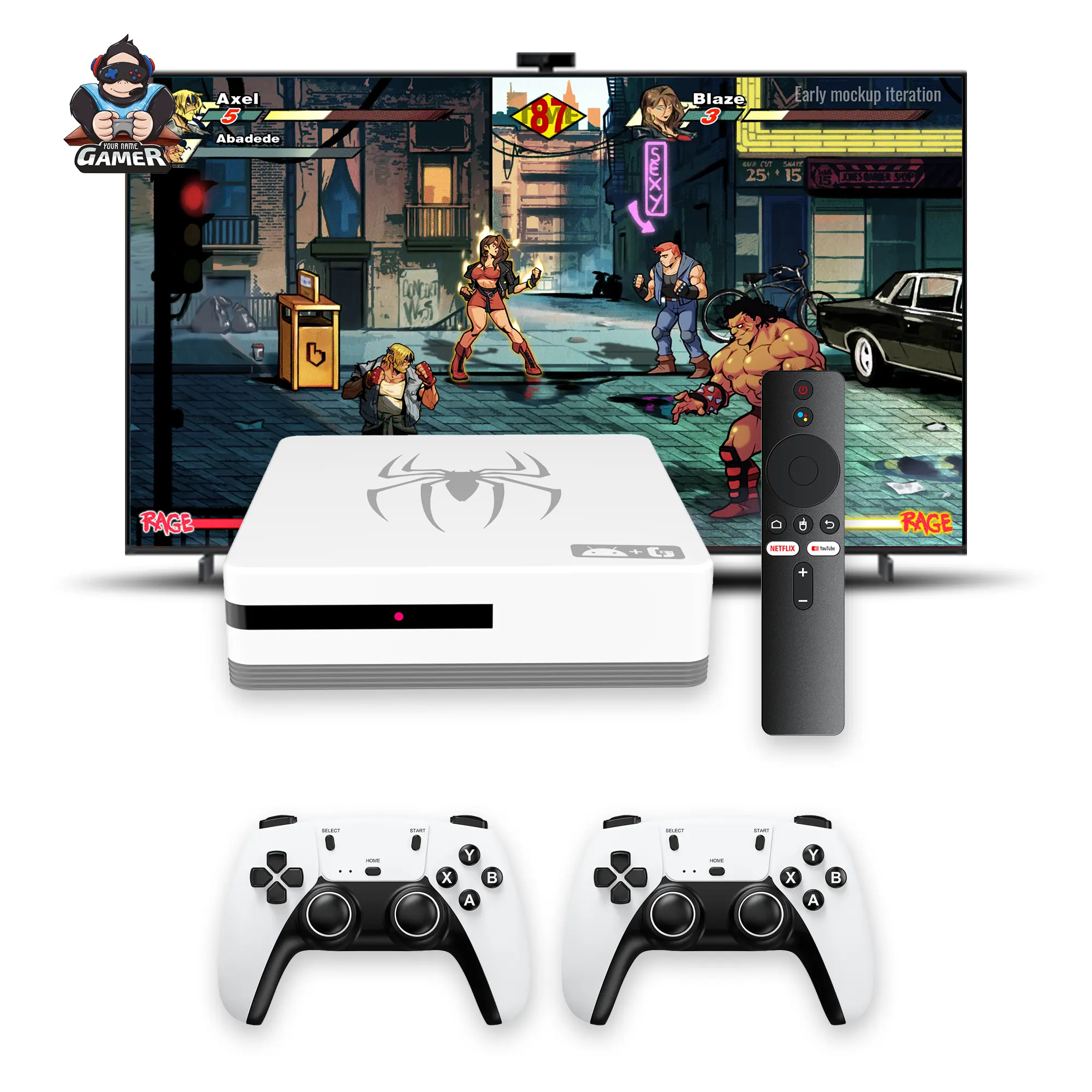 HD Output Classic Retro Video Game Console with Dual Wireless Controllers - Image 2