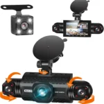 360° 4-Channel Dash Camera with Night Vision & Parking Mode