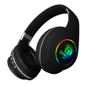 Wireless Over-Ear Headphones with Noise Cancelling & LED Display