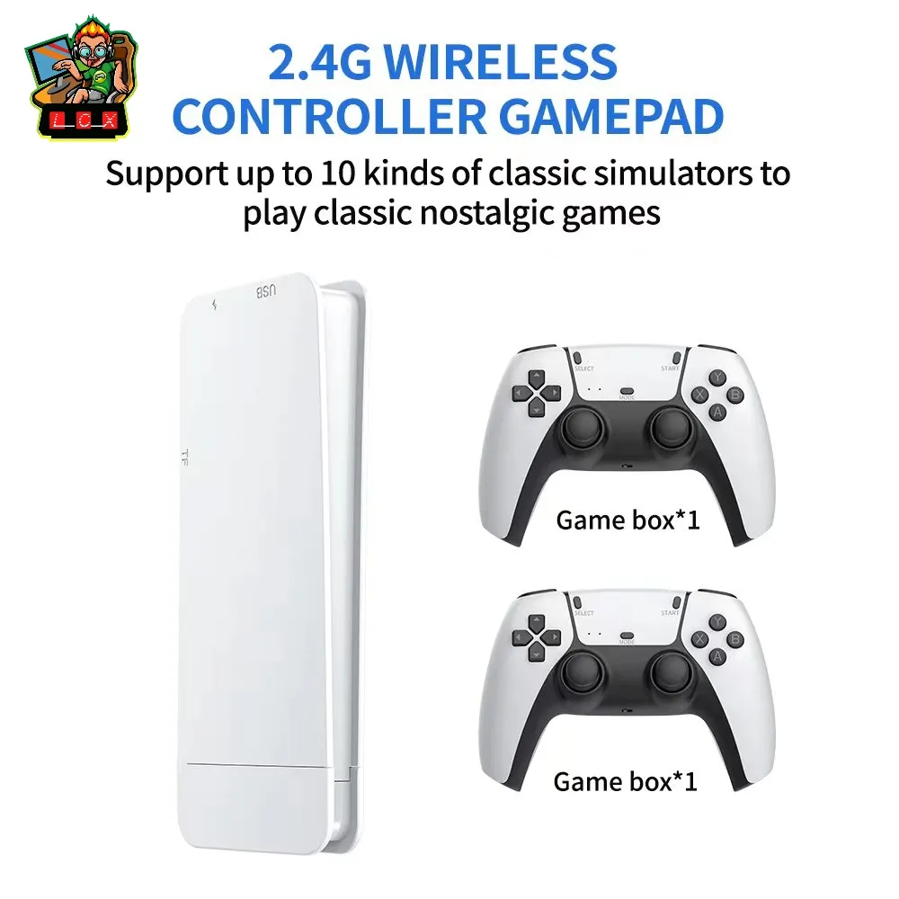 Portable TV Video Game Console with 4K Resolution, 20,000 Games, and Wireless Controller - Image 3