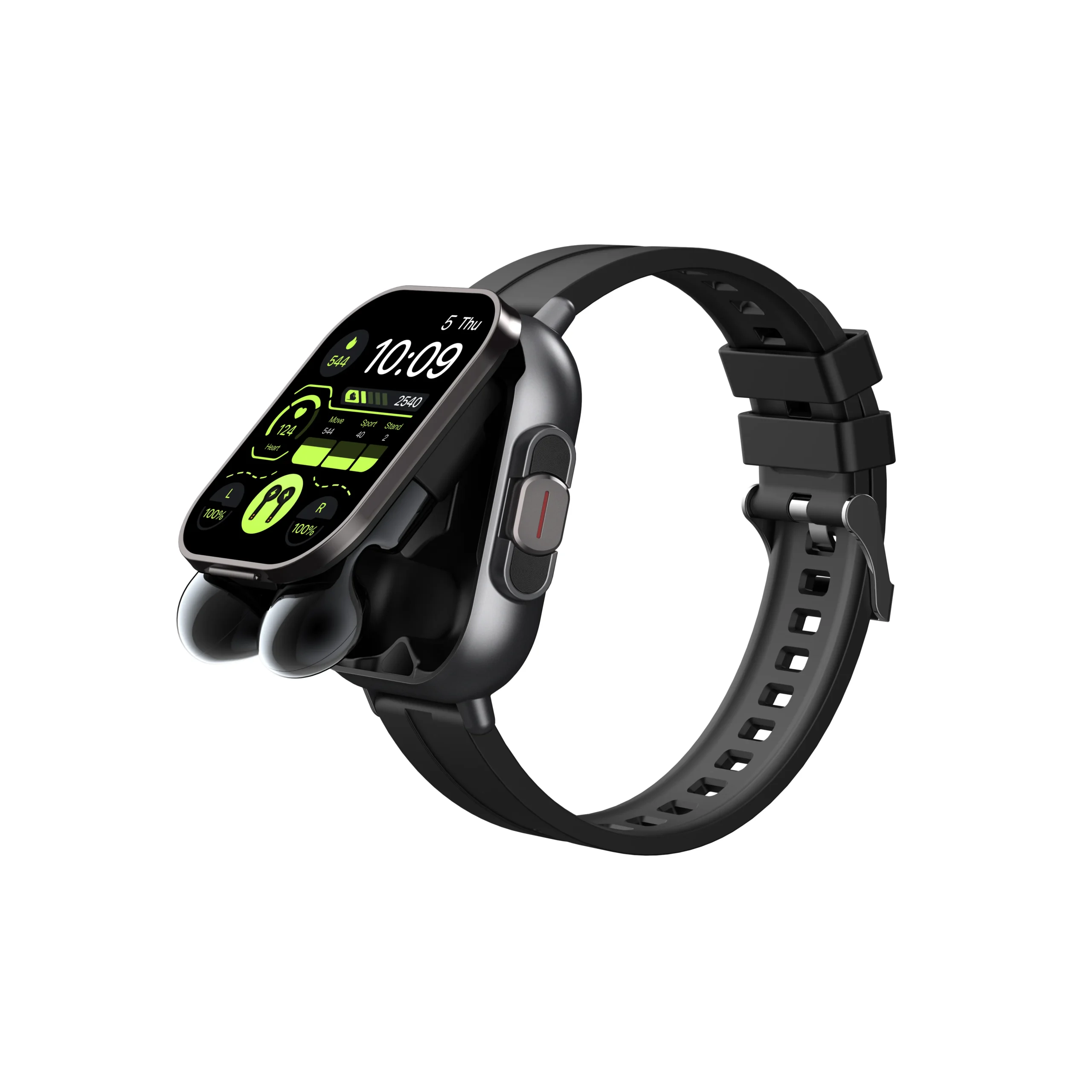 2-in-1 Smartwatch with TWS Earphones – Health Monitoring, Waterproof with NFC - Image 3