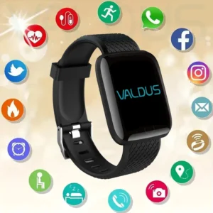Smart Watch for Men and Women – Waterproof Heart Rate Tracker, Blood Pressure & Oxygen Monitor