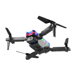 Folding Mini Drone with 4K HD Camera, Fixed Height, Bright LED Lights, and Remote Control