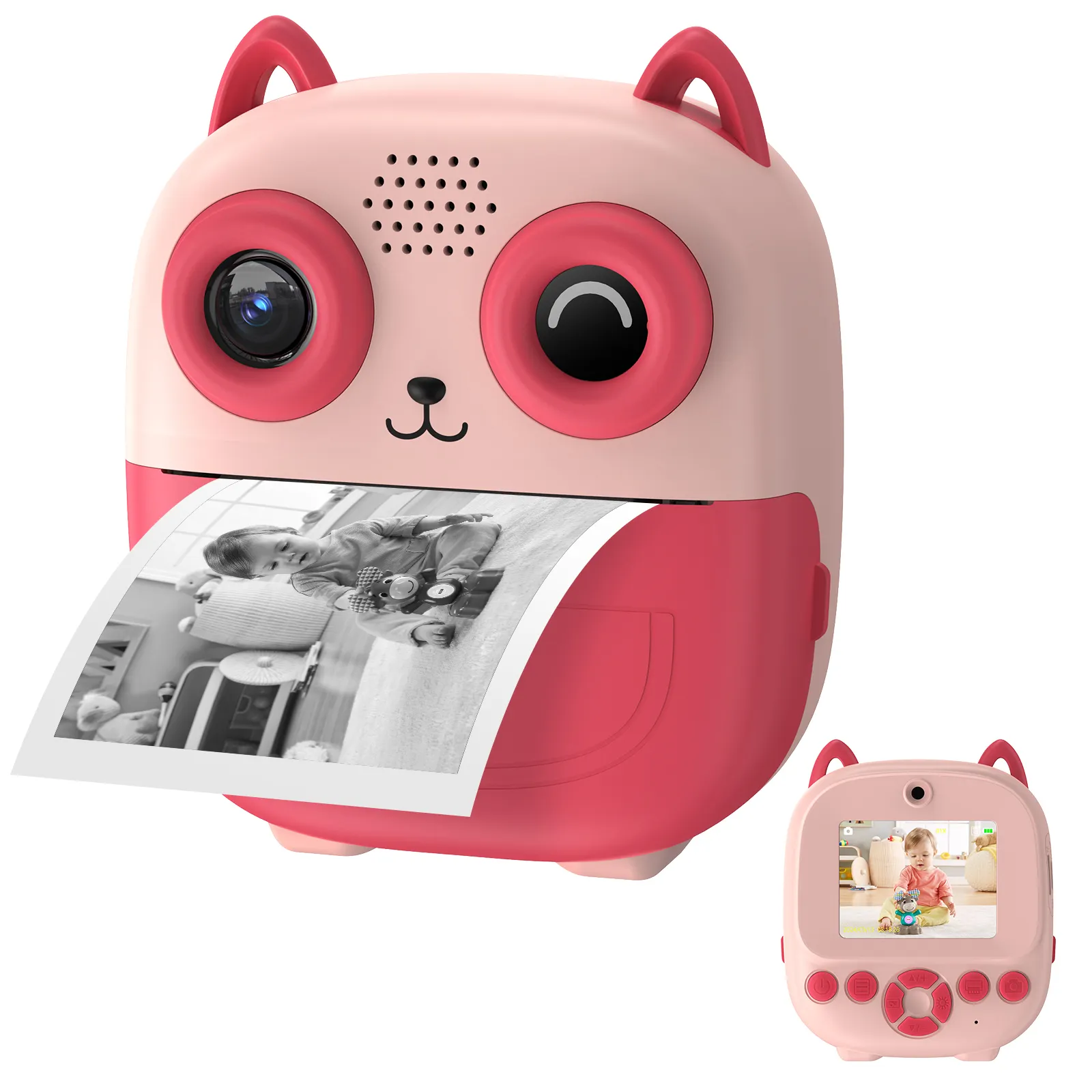 1080P HD Mini Child Kids Camera Toy with Instant Print and Games