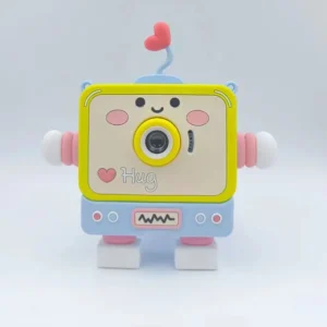 Children’s Cartoon Robot 1080P HD Digital Video Camera with Silicone Case