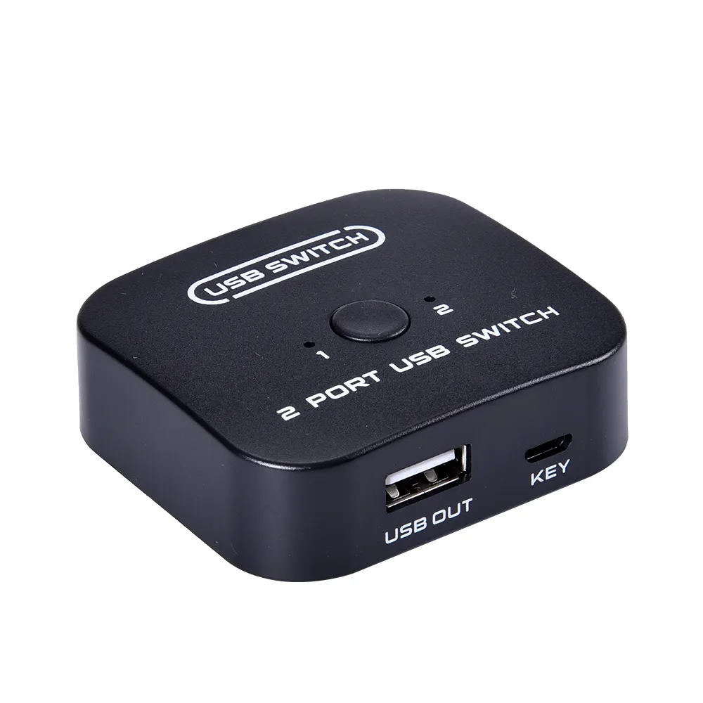 2-Port USB Sharing Switch – Desktop Controller for Printer and USB Devices - Image 3